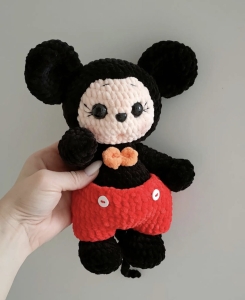 Rękodzieło - mysz wykonana szydełkiem