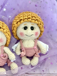 Rękodzieło - Aniołek wykonany na szydełku