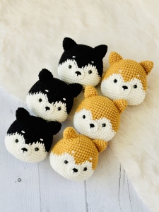 Rękodzieło - pies brelok zawieszka corgi