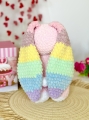 zabawka na szydełku, prezent na baby shower, królik do tulenia, eko zabawka, unikalna maskotka, królik dla dziewczynki, królik dla chłopca, prezent handmade, królik do kochania