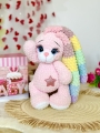 zabawka na szydełku, prezent na baby shower, królik do tulenia, eko zabawka, unikalna maskotka, królik dla dziewczynki, królik dla chłopca, prezent handmade, królik do kochania
