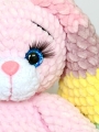 zabawka na szydełku, prezent na baby shower, królik do tulenia, eko zabawka, unikalna maskotka, królik dla dziewczynki, królik dla chłopca, prezent handmade, królik do kochania