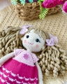 lalka szydełkowa, ręcznie robiona lalka, lalka handmade, lalka amigurumi, prezent dla dziecka rękodzieło, lalka z włóczki, personalizowana lalka szydełkowa, lalka na zamówienie, lalka robiona na szydełku, unikatowa lalka handmade