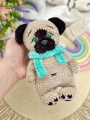 mops amigurumi, szydełkowy mops, amigurumi pies, pies na szydełku, ręcznie robiony mops, crochet pug, handmade dog toy, mops maskotka, prezent dla fana psów, szydełkowa zabawka pies