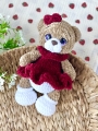 miś szydełkowy do pokoju dziecięcego, miś amigurumi handmade, prezent na baby shower ręcznie robiony, miś szydełkowy do przytulania, personalizowany miś szydełkowy, amigurumi miś, rękodzieło dla dzieci, zabawka sensoryczna