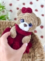 miś amigurumi handmade, prezent na baby shower ręcznie robiony, miś szydełkowy do przytulania, personalizowany miś szydełkowy, amigurumi miś, rękodzieło dla dzieci, zabawka sensoryczna, prezent handmade