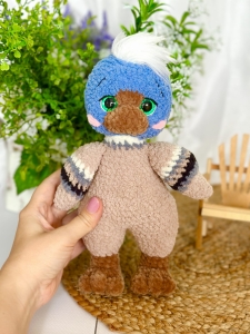 Rękodzieło - kaczka wykonana szydełkiem