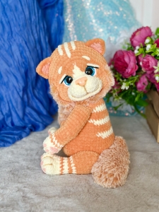 Rękodzieło - kot wykonany szydełkiem
