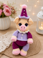 szydełkowa świnka, świnka amigurumi, maskotka szydełkowa, ręcznie robiona maskotka, maskotka handmade, pluszowa świnka, prezent dla dziecka, amigurumi Polska, zabawka szydełkowa, 100% handmade, miękka maskotka szydełkowa, maskotka na prezent