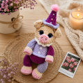 szydełkowa świnka, świnka amigurumi, maskotka szydełkowa, ręcznie robiona maskotka, maskotka handmade, pluszowa świnka, prezent dla dziecka, amigurumi Polska, zabawka szydełkowa, 100% handmade, miękka maskotka szydełkowa, maskotka na prezent